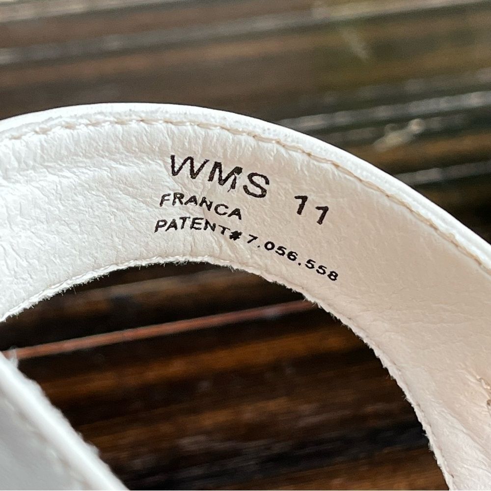 DV by Dolce Vita White Platform Sandal with Tan Stitching - Picture 11 of 14